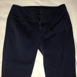 Blue high waisted pants
